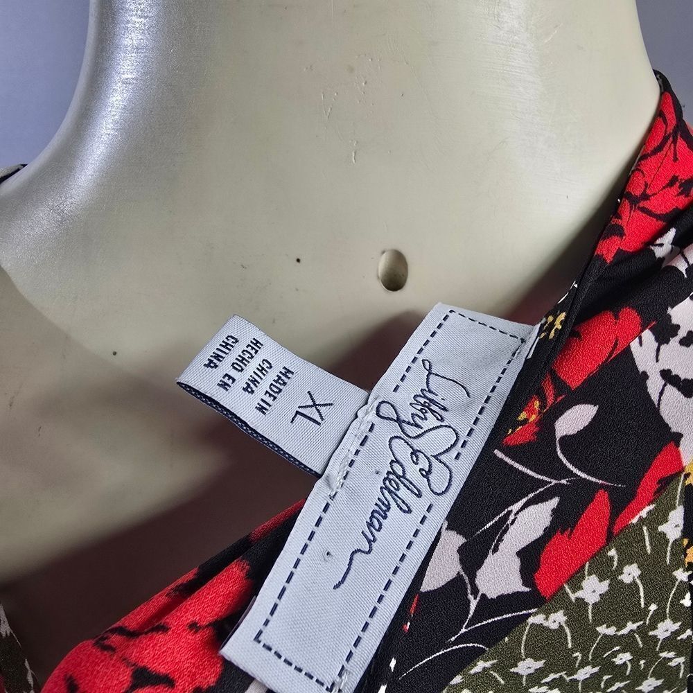 Libby Edelman Xl Floral Patchwork Dress R9 - Picture 5 of 5